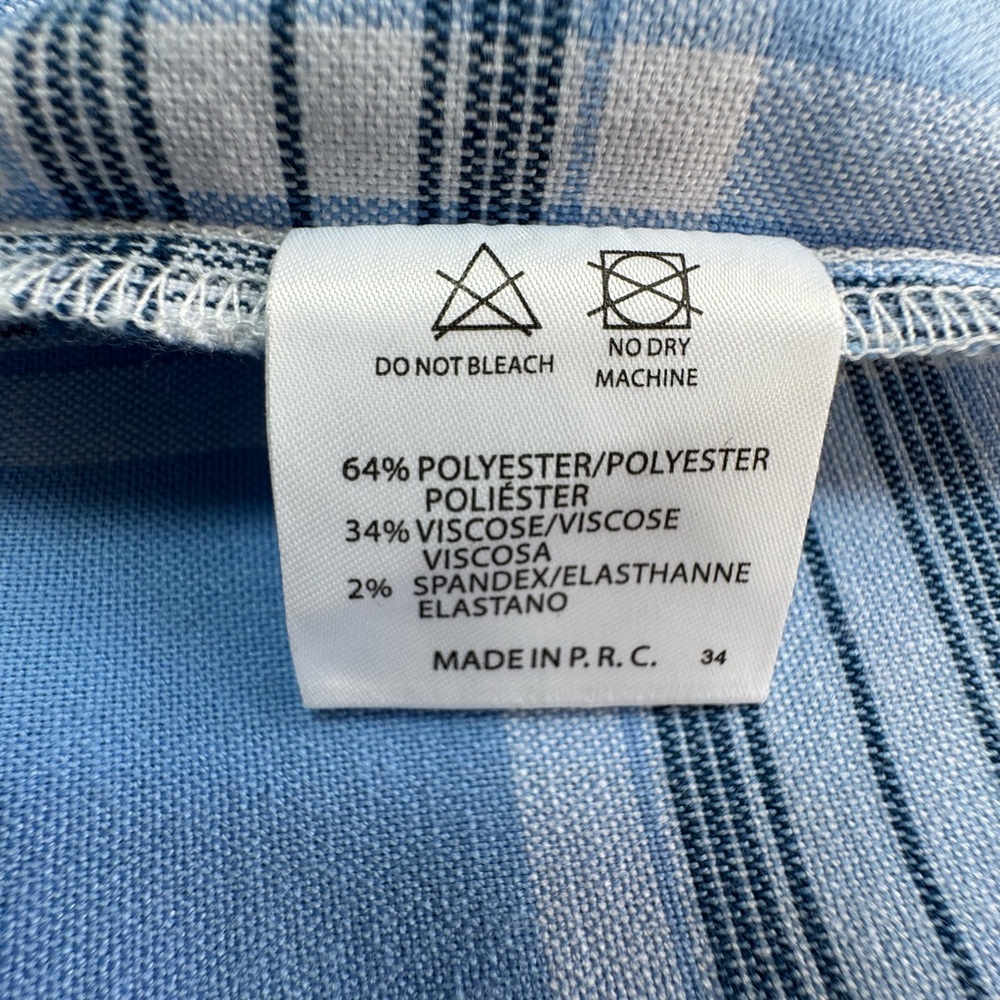 Brandy Melville Blue and White Plaid Mini Skirt - Picture 5 of 15